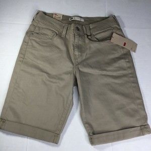 NWT Levi's men's size 4/27 Mid Rise Shorts Tan Jean Shorts